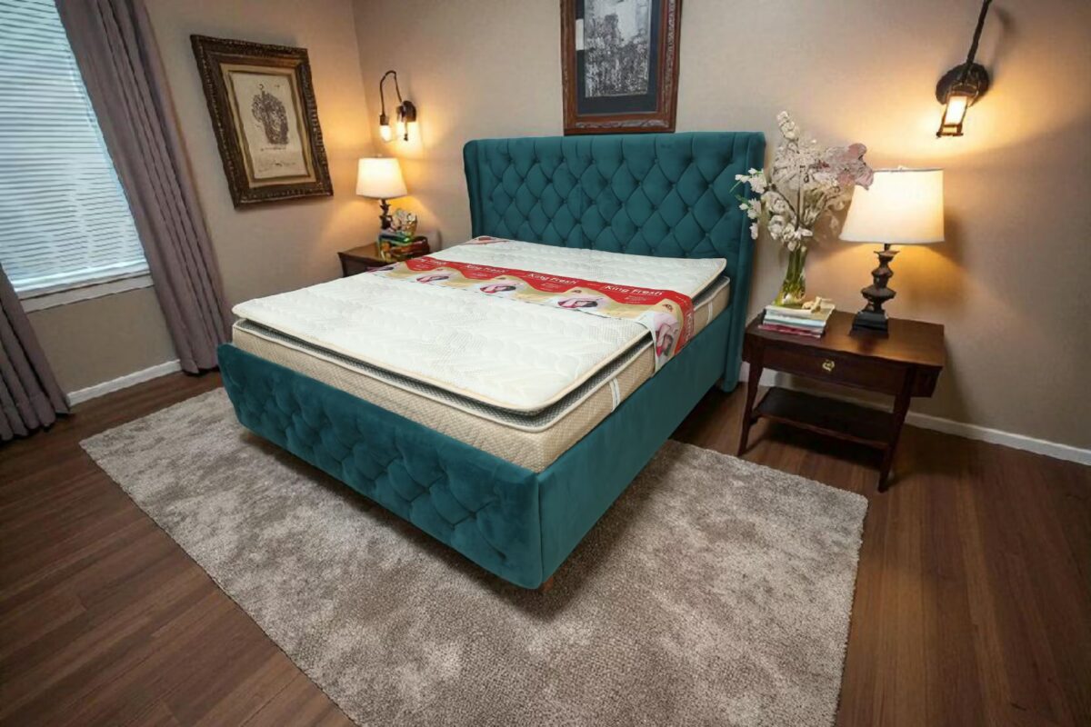 Kingfresh Mattress Spring Vibe Mattress Non Toxic Pocket Spring Luxury With Cotton Fold Dual HR Foam, Memory Foam and Quilted Cover - Image 1