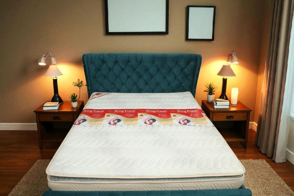 Kingfresh Mattress Spring Vibe Mattress Non Toxic Pocket Spring Luxury With Cotton Fold Dual HR Foam, Memory Foam and Quilted Cover - Image 4